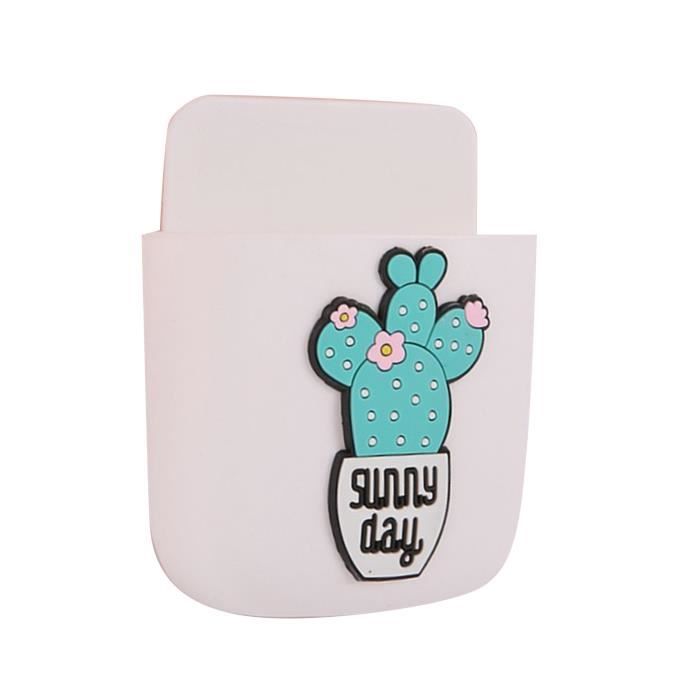 Support Mural Télécommandes X2 - Organisateur Télécommande/stylo/clim - Blanc - Adhésif Ou Vis
