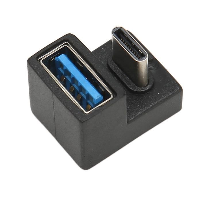 NFHK Câble USB 3.1 Type-A Mâle Vers Type-C Mâle 10 Gbit/s Plat Fin FPC USB-C Câble D'alimentation De Données 5 V 3 A Pour Ordinateur Portable, Téléphone, Disque (20 Cm