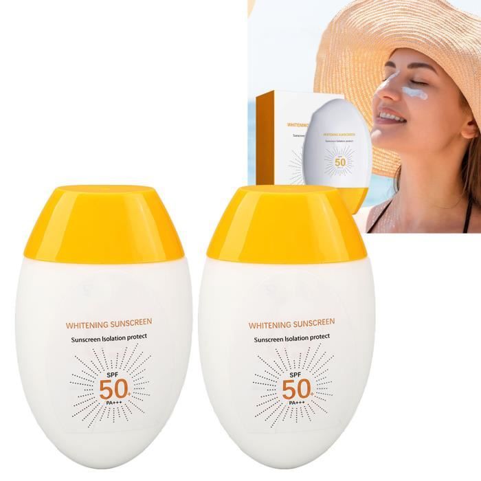 ESTINK Crème solaire Lot de 2 Crèmes Solaires SPF 50 Protection UVB