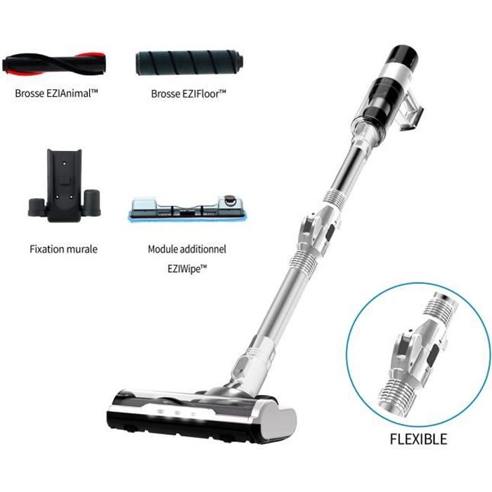 Aspirateur balai sans fil EZIclean Cycloboost R6 WASH Cdiscount