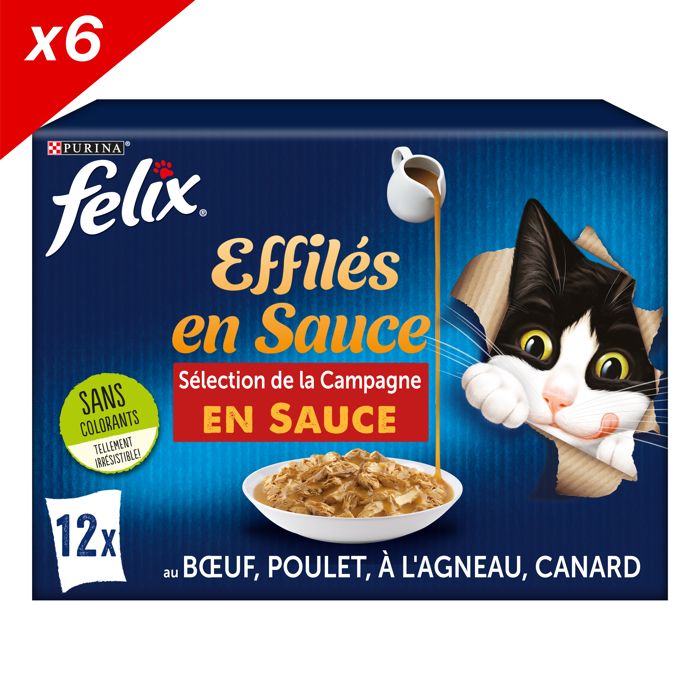 Meilleurs prix pour Sachets fraîcheur pour chat adulte - FELIX - Tendres Effilés Encore plus de sauce - Sélection de la Campagne