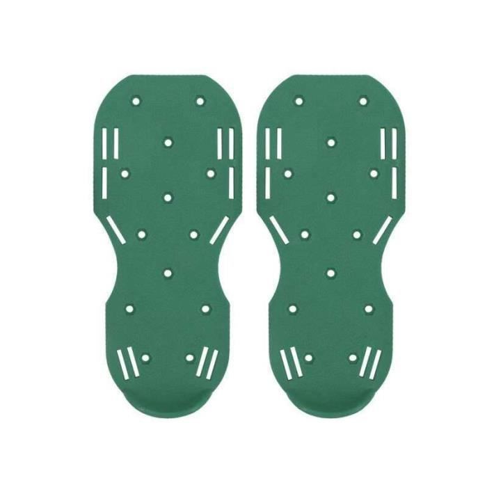 Sandales Aérateur De Pelouse Seruno X - 26 Pointes Acier Inoxydable 4.5cm, Sangle Réglable, Prêtes à L'emploi