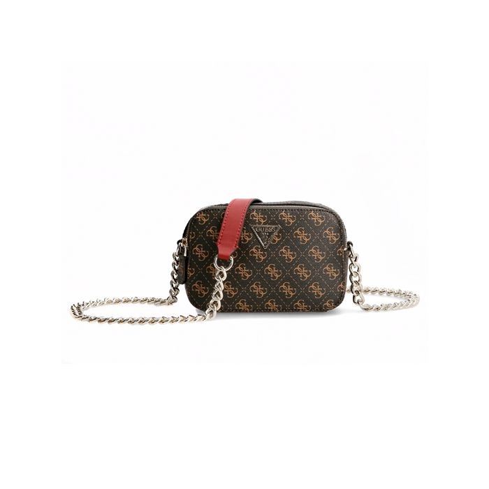 GUESS Noelle Crossbody Camera Brown 115288 Achat Vente GUESS