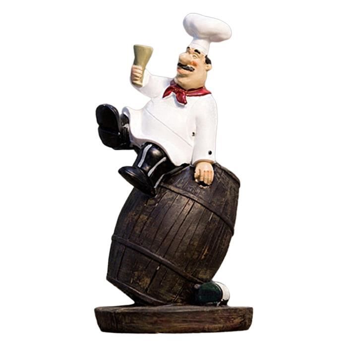 Chef créatif Figurine Délicat Statue Modèle Cuisinier Cottage Maison