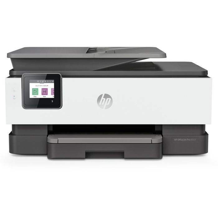 HP OfficeJet Pro 8024 Imprimante Tout-en-un - Jet d'encre couleur - Instant ink inclus éligible (Impression, copie, scan, fax)