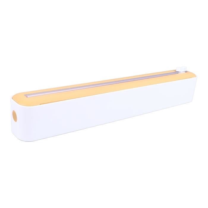 Distributeur & Coupe-Film Étirable Avec Ventouse – Support Pour Rouleaux De Cuisine (Aluminium, Papier Sulfurisé, Film Plastique)