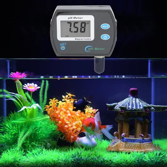 HURRISE mètre de pH LCD numérique pH mètre testeur Aquarium