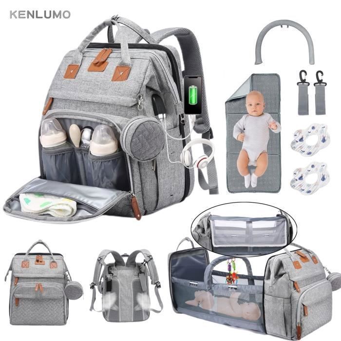 Sac à Dos à Langer KENLUMO - Grande Capacité Imperméable avec