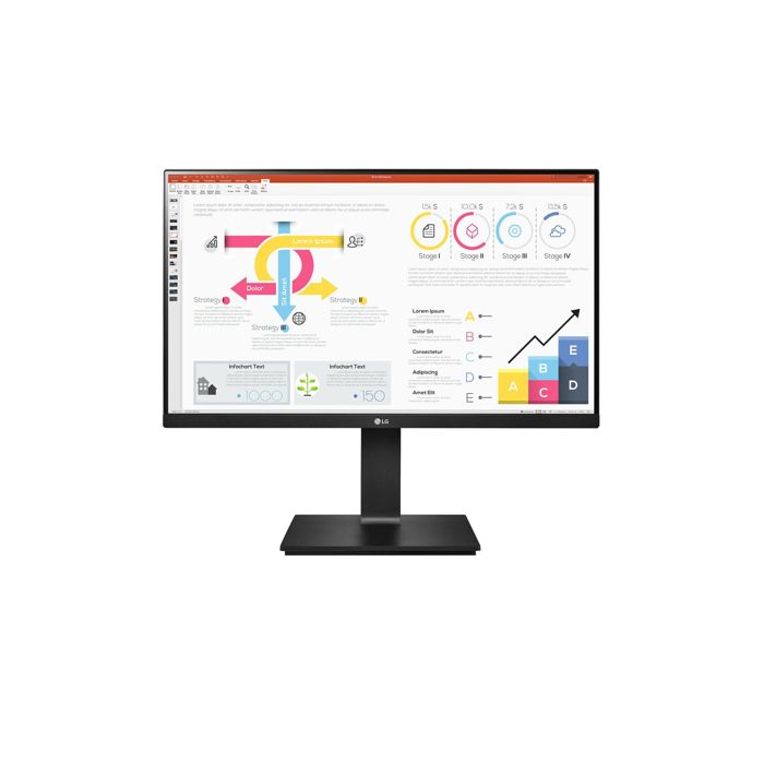 ECRAN LG 24 Noir 24QP750P-B 16:9 IPS 5ms QHD 2560x1440 300cd/m2 HDMI DP USB-C 2xUSB 3.0 FreeSync Black Stabilizer Smart Energy