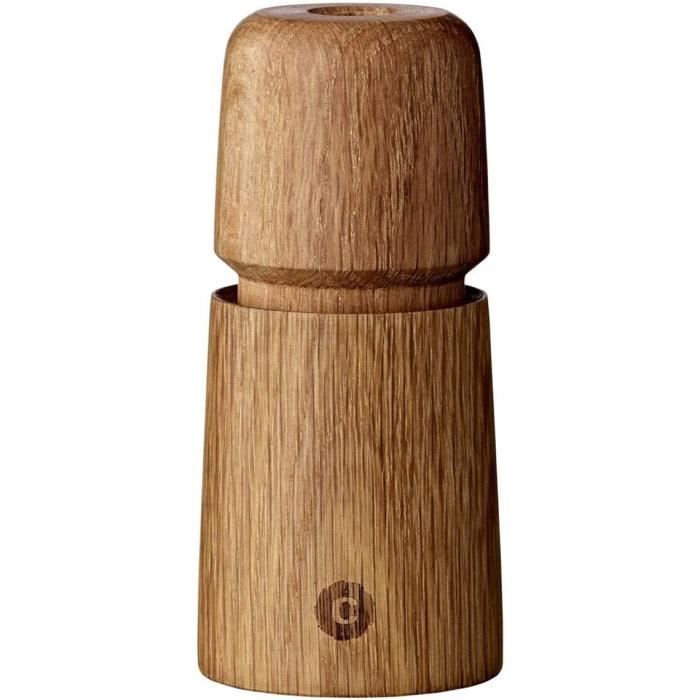 Moulin à épices En Bois 15 Cm - Marque QUID, Mécanisme En Acier Inoxydable, Multicolore