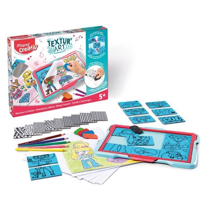 Tablette de dessin Textur'Art Fashion - Maped Creativ - Pour Enfant à  partir de 5 ans - Multicolore - Cdiscount Jeux - Jouets