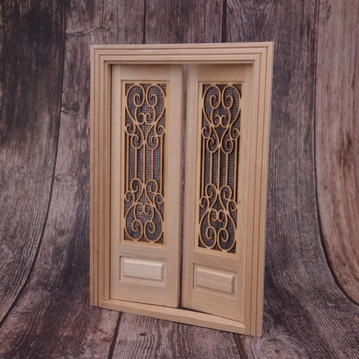 Porte de maison de poupée en bois - VGEBY - Accessoire de maison de