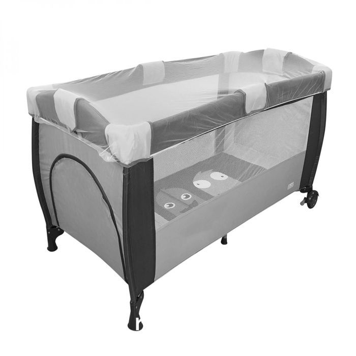 Moustiquaire universelle pour lit bébé 70 x 140 cm - Blanc transparent - Monsieur Bébé