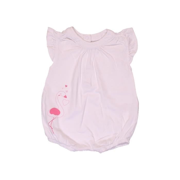 Combinaison Courte Bebe Fille Vertbaudet 6 Mois Blanc Ete Vetement Bebe Blanc Blanc Cdiscount Pret A Porter