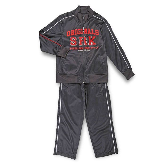 Jogging garçon - SRK - EKORG - Noir - 100% polyester - Veste et pantalon Jogging garçon - SRK - EKORG - Noir - 100% polyester - Veste et pantalon