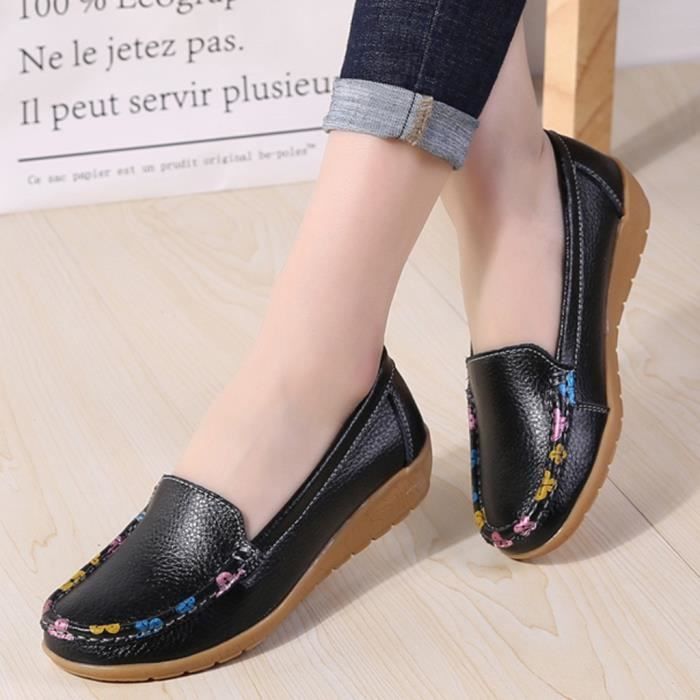 mocassin femme pas cher