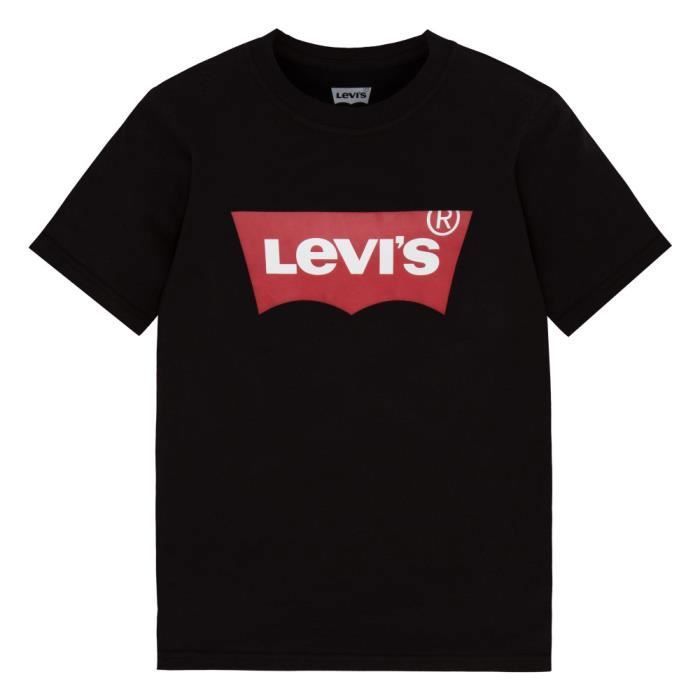 T shirt Levi s Batwing noir enfant Noir Cdiscount Pr t Porter