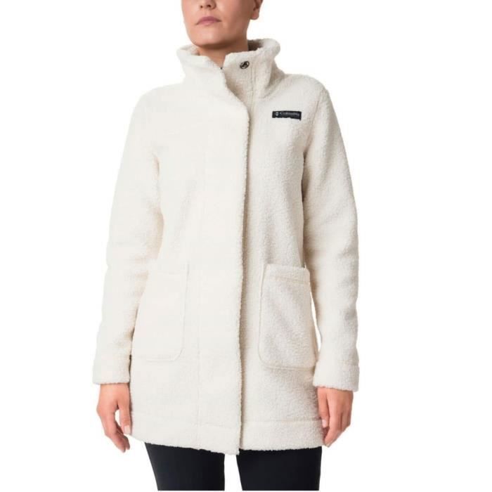 Columbia Panorama Long Jkt chalk, veste polaire citadine pour femme.