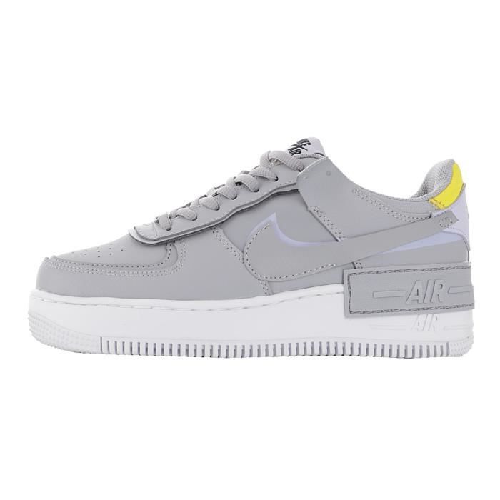 Baskets Air Force 1 Shadow Femme Gris Gris - Cdiscount Chaussures