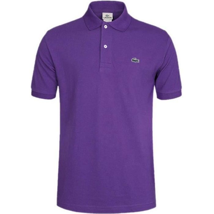 polo violet lacoste
