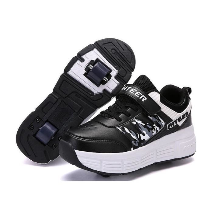 Mode Baskets Enfants Chaussures à Roulettes Blanc Skateshoes