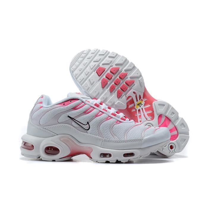 nike air max plus blanche et rose
