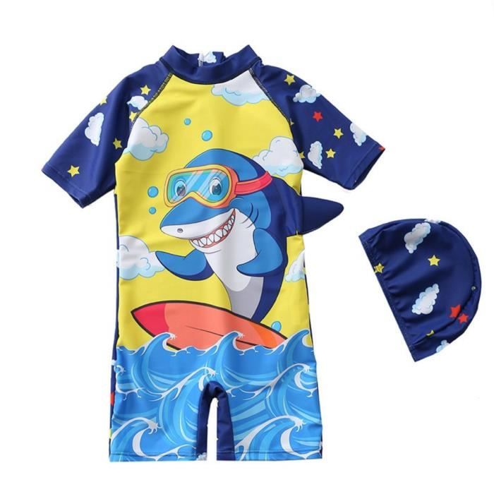 amzbarley enfant garçons combinaison de natation protection solaire maillot de bain une pièces de plongée costume de surf