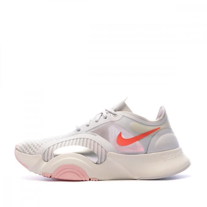 Chaussure nike femme grise et rose best sale