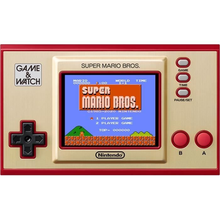 Console de jeux - NINTENDO - GAME & WATCH: SUPER MARIO BROS. - Beige/Rouge - 1 joueur - Horloge intégrée Console de jeux - NINTENDO - GAME & WATCH: SUPER MARIO BROS. - Beige/Rouge - 1 joueur - Horloge intégrée