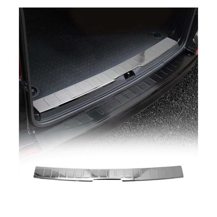 Accessoire VW T6 OMAC Protection Seuil Coffre VW T6 Transporter 2015-2024 - ABS Brillant, Anti-Rayures, Facile à Poser OMAC Protection Pare-chocs Arrière