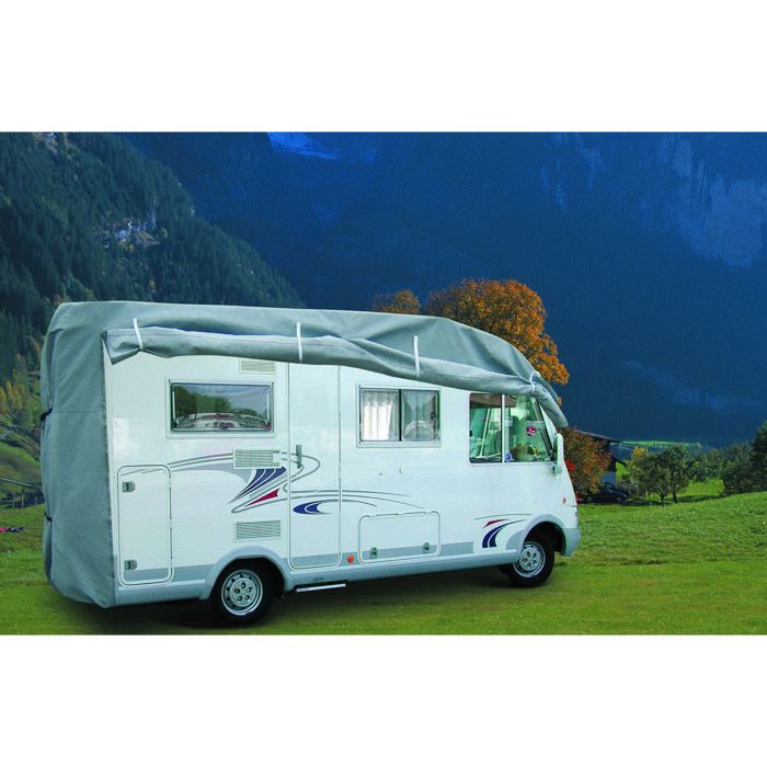 Housse Protection Toit Camping-Car 6-6,5 M – Oxford 210D Étanche, Anti-UV, Anti-Vent 26 Sangles, Bâche Universelle Caravane