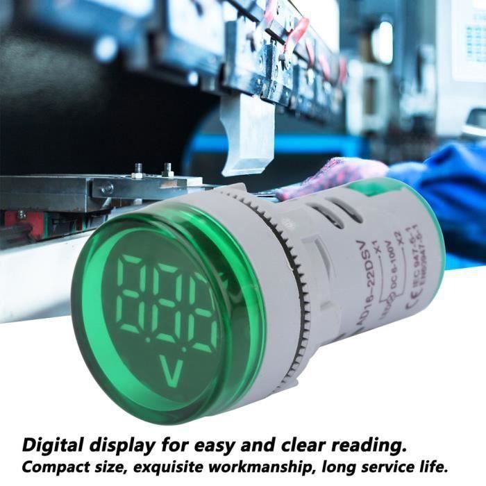 Thermomètre Numérique GUMEI 22mm AC 50-380V - Affichage LED, Plage -20°C à 119°C