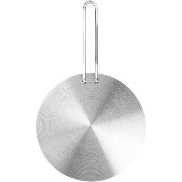 Plaque D'adaptation Universelle Pour Induction 24 Cm - En Acier Inoxydable, Poignée Amovible, Pour Casseroles Non Compatibles