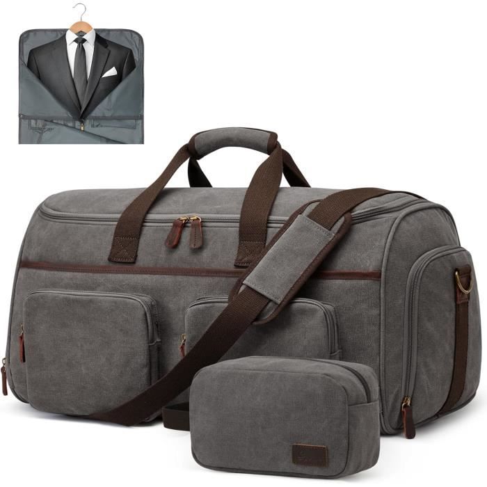 Sac à Vêtements Convertible S-ZONE 3 En 1 - Toile Avec Trousse Toilette