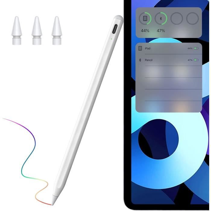 Stylet SENKUTA Pour IPad - Rejet De Paume, Inclinaison, Magnétique - Compatible IPad 6 à Pro