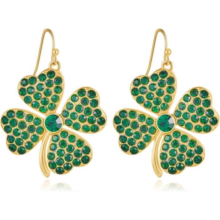 Boucles d'oreilles trèfle stress main image 0