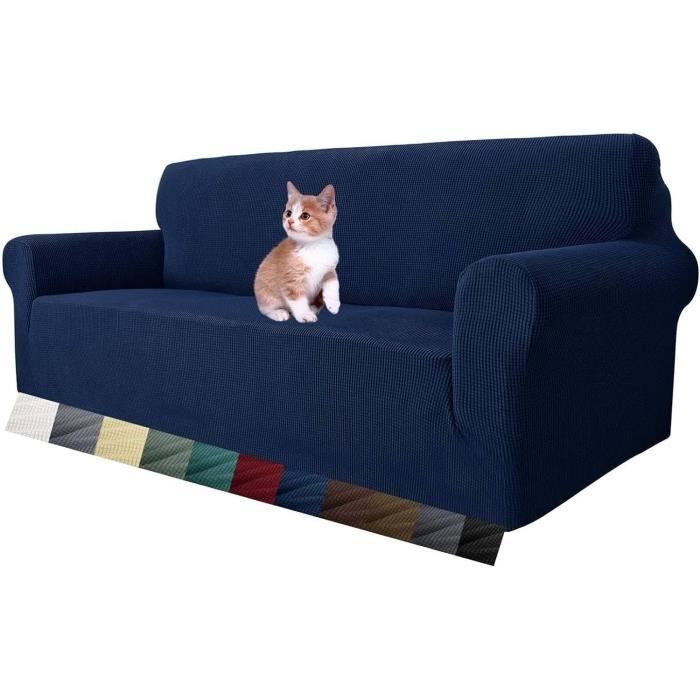 Housse 6 Pièces Pour Canapé Inclinable 2 Places - Tissu Extensible Avec Poche Latérale, Protection Anti-taches, Lavable En Machine