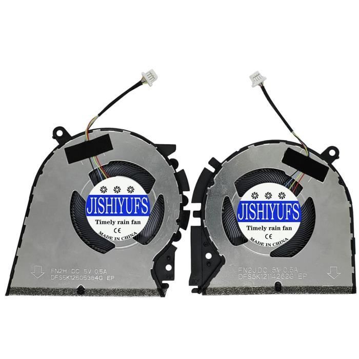 Ventilateur CPU De Refroidissement JISHIYUFS Pour HP ProBook 470 G8 / Envy 17-CN / 17-DN - BAPA0906R5HY005 - DC5V 0.50A
