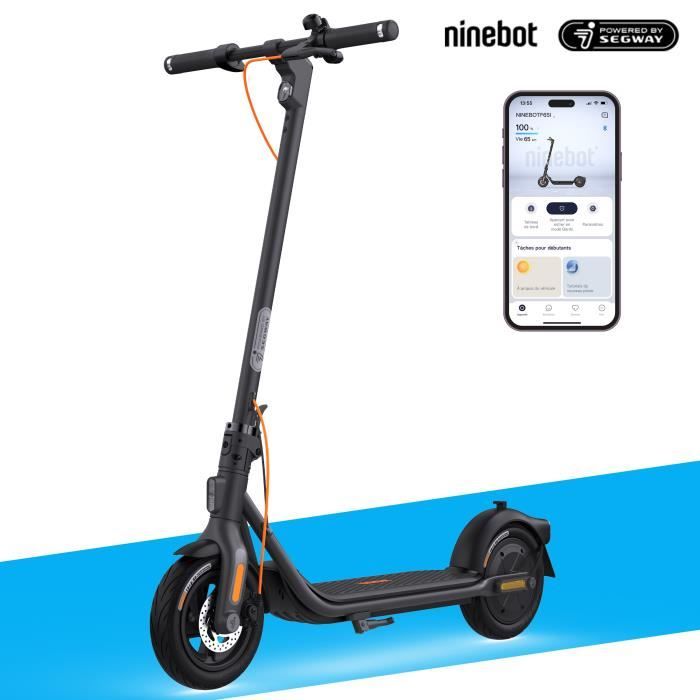 Trottinette électrique – Segway-Ninebot F2 Plus – 55 km d’autonomie – 800W – clignotants et pneus an