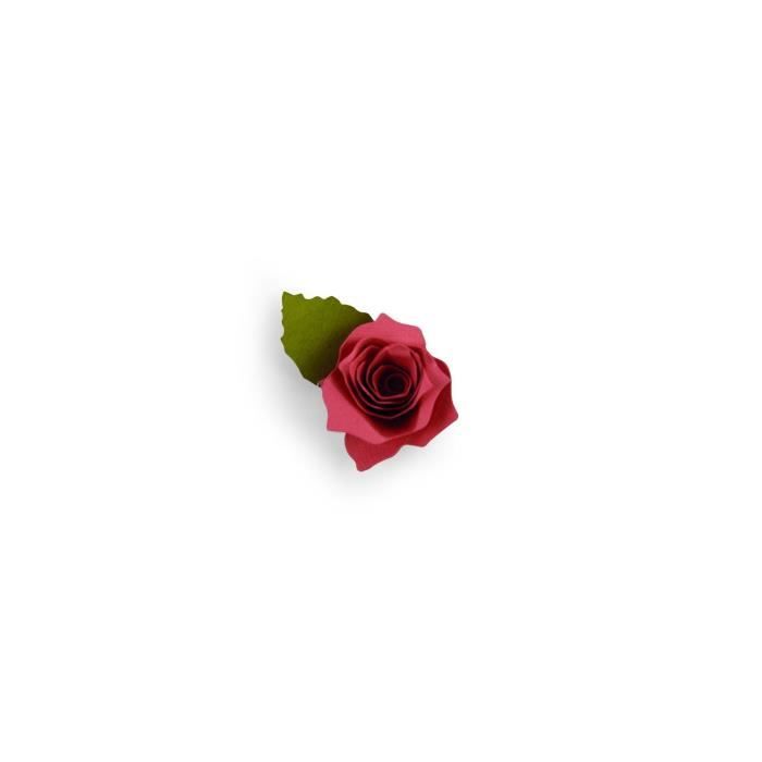 SIZZIX Matrice de découpe Bigz - Rose en 3D par Samantha Barnett