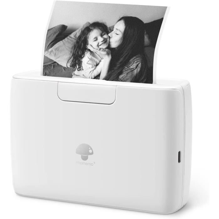 Phomemo M04AS Imprimante Thermique Portable 110mm Bluetooth - Idéale Pour Notes, Autocollants Et Photos Vintage