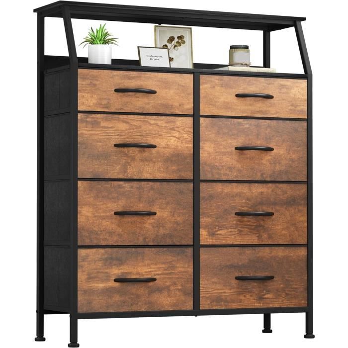 MOOACE Commode pour Chambre avec 6 Tiroirs, Tissu Benin