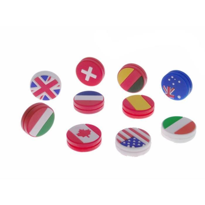 UTMACH 16 Pièces Amortisseur Raquette Tennis Amortisseur Tennis Vibrations Visage Heureux Amortisseur de Raquette en Silicone pour Accessoire Raquette de Tennis Badminton Squash
