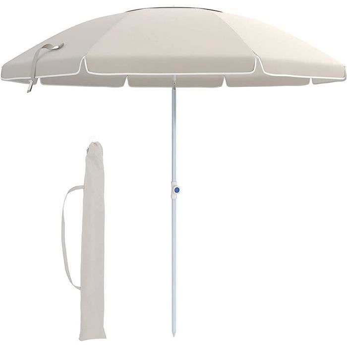 Spetebo Parasol Semi-Circulaire 270cm Avec Manivelle - Parapluie Mural Balcon Terrasse, 5 Baleines, Déperlant Anthracite