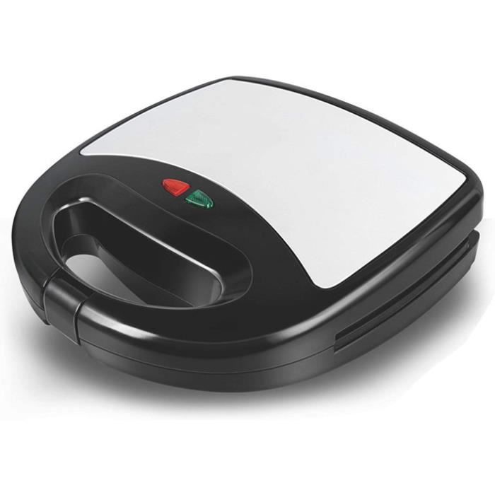 Machine à Croque Monsieur 7 En 1 - 750W Avec Plaques Amovibles - Gaufrier, Panini, Etc.