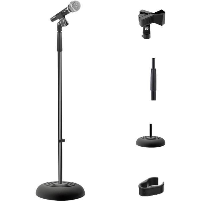 Support Micro Cou Réglable - Stable, Portable, Pour Artistes & Présentateurs