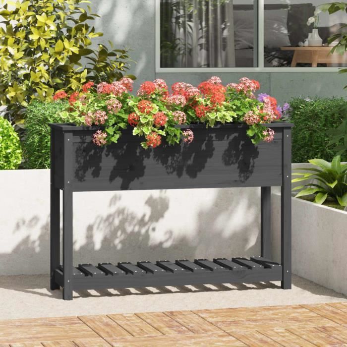 vidaXL Jardinière avec étagère - vue 3