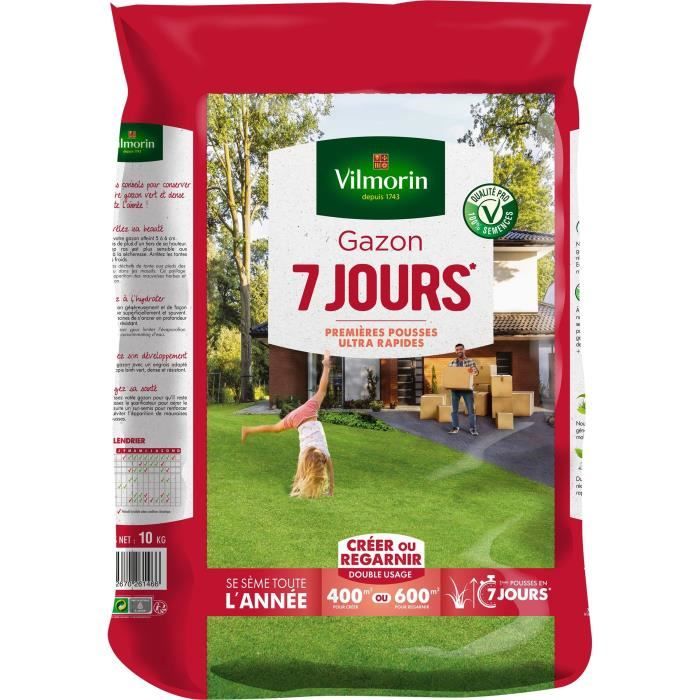 Gazon 7 jours VILMORIN, 1 kg, 40 m²