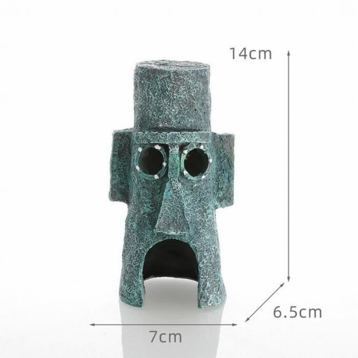 Comparer les prix de Décoration d'aquarium Personnage de dessin animé SpongeBob SquarePants Ornement d'aquarium en résine Décoration flottante 2