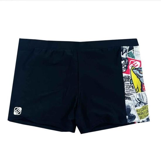 Maillot de Bain Garcon EVT Crew Freegun Noir 12 14 ans Tissu elastique Cdiscount Pret a Porter